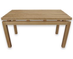 Garderobebank Veronica - Massief Eiken - Halbankje - Zitbankje - Scandinavisch Design - Matte afwerking