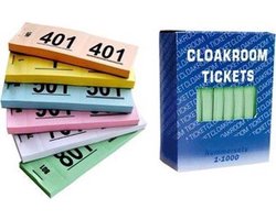 Garderobebloks 1-1000 - 1 kleur