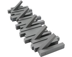 Garderobehaken - Wandkapstok - Jassen Ophangen - 5 Uitklapbare Haken - 49x17x3cm - Antraciet