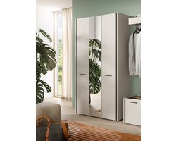 Garderobekast Kasjmier - Moderne Ingangsoplossing Op Wielen - 107x190x37 cm