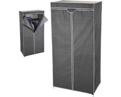 Garderobekast - Kledingkast hang en leg - Grijs - 75 x 45 x 160cm