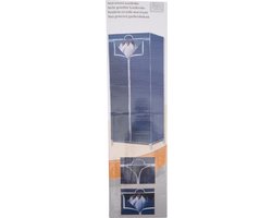 Garderobekast - Textiel - met Ritssluiting - Metalen Frame - Blauw