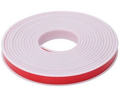 Garderobekast U-vormige houten kastrandstrip TPE kastmeubel U-vormige zachte randstrip zelfklevend flexibel fijne randafwerking - wit 25 mm 5 meter