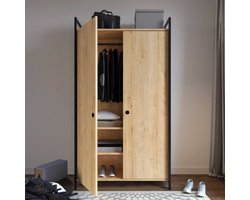 Garderobekast Woody Fashion | 100 x 40 x 180 cm | Oak-design
