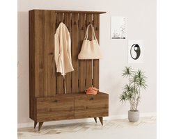 Garderobemeubel Lala Melamine Walnoot