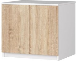 Garderobeverbreding - Kastuitbreiding Opzetkast - Extra Opbergruimte - Met Twee Legplanken - 51 x 60 x 55 cm