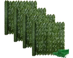 Gardlov kunsthaag voor balkon - groen - L300 x H50 cm - 24x panelen - kunststof