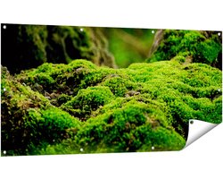 Gards Tuinposter Groen Mos - 140x70 cm - Tuindoek - Tuindecoratie - Wanddecoratie buiten - Tuinschilderij
