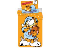 Garfield dekbedovertrek oranje 100 x 135 cm Katoen