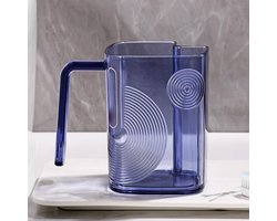 Gargelbeker Tandenborstelhouder - Opbergbeker Badkamer - Dagelijkse Mondhygiëne - Geïntegreerd Tandenborstelvak - Grote Capaciteit - Paars