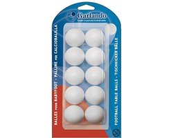 Garlando Tafelvoetbal Balletjes - Wit - 10 Stuks