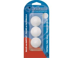 Garlando Tafelvoetbal Balletjes - Wit - 3 Stuks