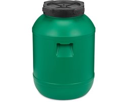 Garronda 20L Kunststof Trommel Met Deksel - Vat - HDPE - Voedselvat - Tuin Hobbock – Groen - GD-DOL-Barrel-Green