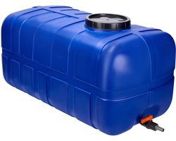 Garronda 280L Regenwatertank - Kunststof Trommel Met Deksel - Vat - HDPE - Voedselvat - Tuin Hobbock – Blauw – GD-STE-Tank