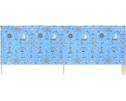 Garronda 4m Strand Windscherm Met Stokken - Windscherm Strand – Windscherm – Camping – Zee-64 - LA-EX-Wb-4m