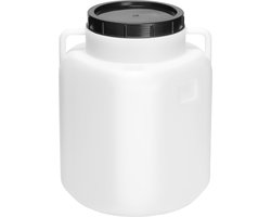 Garronda 50L - Plastic Vat BPA-vrij - Vierkant vat en Container met Deksel – Wit – GD-STE-BarrelP