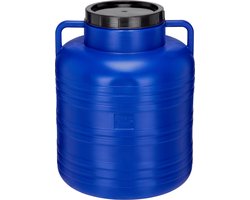 Garronda 80l Kunststof Trommel Met Deksel - Regenton - Vat - HDPE - Voedselvat - Tuin Hobbock – Blauw – GD-STE-BarrelF