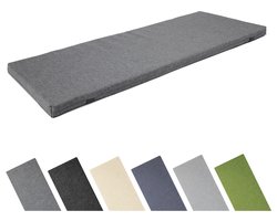 Garronda Bankkussen 100x40 cm – 4 cm dik – Waterafstotend & UV-bestendig – Grafiet GD-AM-Dino