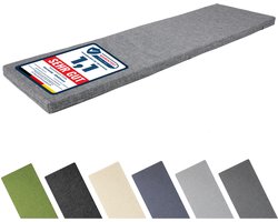 Garronda Bankkussen 120x40 cm – 4 cm dik – Waterafstotend & UV-bestendig – Grijs GD-AM-Dino