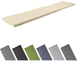 Garronda Bankkussen 180x40 cm – 4 cm dik – Waterafstotend & UV-bestendig – Cappuccino GD-AM-Dino