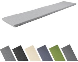 Garronda Bankkussen 180x40 cm – 4 cm dik – Waterafstotend & UV-bestendig – Lichtgrijs GD-AM-Dino