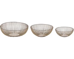 GARUT - Decoratieve schalen set van 3 - Goud - IJzer