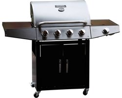 Gas BBQ gasbarbecue barbecue "Party 5" - 5 branders waarvan 1 zijbrander - 15,2 kW