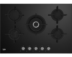 gasglazen tafel 75cm 5 blacklights - beko - hilw75222s