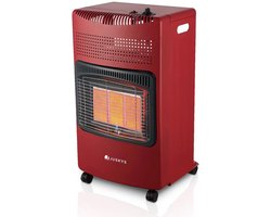 Gaskachel / Gashaard - 3-standen - Max 4200 Watt - Rood