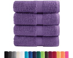Gastendoek | Handdoekjes SOLUND 4 st 600 g/m 30x50 cm paars