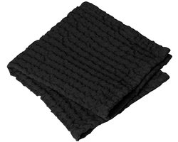 Gastendoek (set/2) CARO 30x30 cm Black
