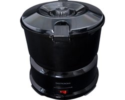 Gastronoma Elektrische Aardappelschiller - 85W - Aardappelschrapmachine met slacentrifuge - 18220001 - Zwart
