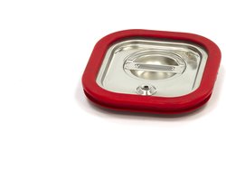 Gastronorm Deksel - 1/6 GN - RVS - Luchtdicht Rubber