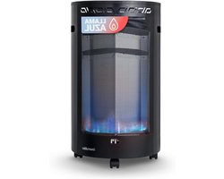 Gasverwarming - Terraskachel - Buiten Verwarmen - Blauwe Vlam Technologie - 4200 Watt - Zwart