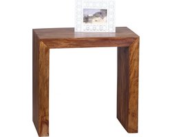 Gate39 - Mumbai 60 x 60 Bijzettafel Vierkante poot - Bruin