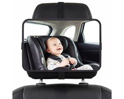 Gatson Autospiegel Baby XL - Groot, Stevig en Verstelbaar - Achterbank Spiegel Baby