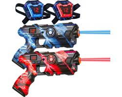Gatson Lasergame Set voor Kinderen - 40 Meter Bereik - Laserguns met Trilvesten - Buitenspeelgoed - Speelgoedboek 2026 Sinterklaas - Kinderspeelgoed voor Jongens en Meisjes – 4 Jaar - 5 Jaar - 6 Jaar - 7 Jaar - 8 Jaar - 9 Jaar - 10 Jaar - Cadeau