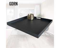 GDRN - Dienblad zwart - 40 cm - Vierkant - Decoratieplateau