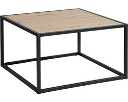 GDRN Moderne Houten Salontafel 60CM– Minimalistisch Design met Metaal | Stijlvolle Woonkamer Koffietafel