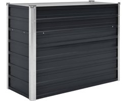 Ge galvaniseerde stalen plantenbak voor tuin, balkon en terras - Ruim genoeg voor bloemen en groenten