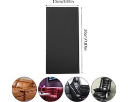 GEAR 3000® PU leer reparatie set - leather repair - leder patch - zelfklevende sticker zwart