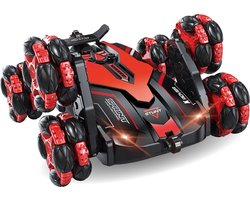 Gear2Play RC X-ROVER 6-wielige Stuntauto - Bestuurbare auto - RC auto - Verlichte koplampen - Incl. oplaadbare batterij