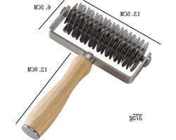 Gebak Rooster Roller Cutter - Deeg Biscuit Taart Roller - Bakkerij Feest Snijgereedschap - Bakgereedschap Voor DIY Koekjes Taarten - Rubber handvat - Keuken Accessoires