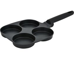 Gebakken ei-pan, pannenkoekenpan - 4 vakjes omelet Pan-Koekenpan - Ontbijt Maker - eierpan - Alle kookplaten -
