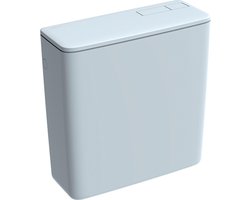 Geberit jachtbak stortbak opbouw - spoeling met 2 hoeveelheden wit kunststof