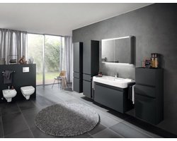 Geberit Option Plus spiegelkast led verlichting 3deuren 90x70x15cm