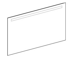 Geberit Option - Spiegel met LED-verlichting, 120x70 cm, aluminium 502.810.00.1