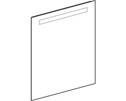 Geberit Option - Spiegel met LED-verlichting, 60x70 cm, aluminium 502.805.00.1