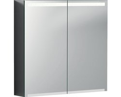 Geberit Option spiegelkast met verlichting 2 deuren 75x70x15 cm