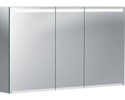 Geberit Option spiegelkast met verlichting 3 deuren 120x70x15cm